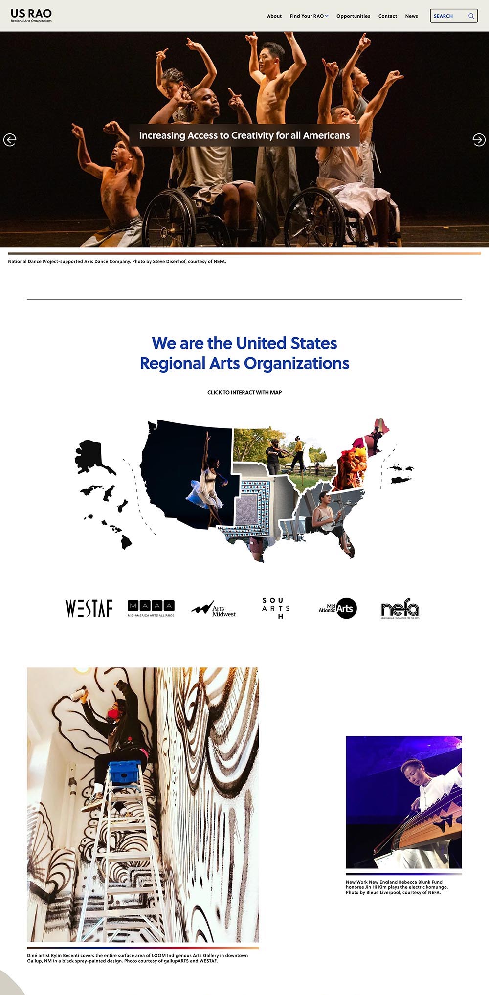 US Regional Arts Organizations
